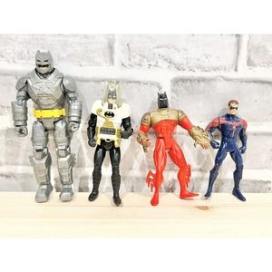 Lot of Assorted Batman Action Figure Toys (4) 90s 00s